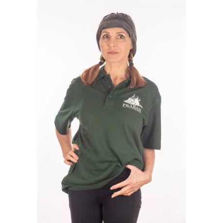 Bottle Green Polo Shirt Model